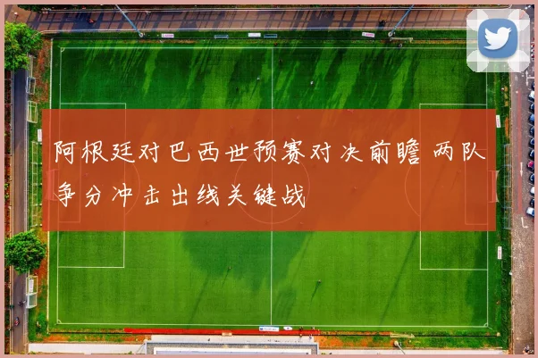 阿根廷对巴西世预赛对决前瞻 两队争分冲击出线关键战